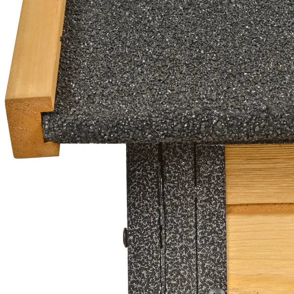 2 Level Outdoor Rabbit Hutch with Asphalt Roof, Removable Tray and Ramp, Light Yellow - product image 15