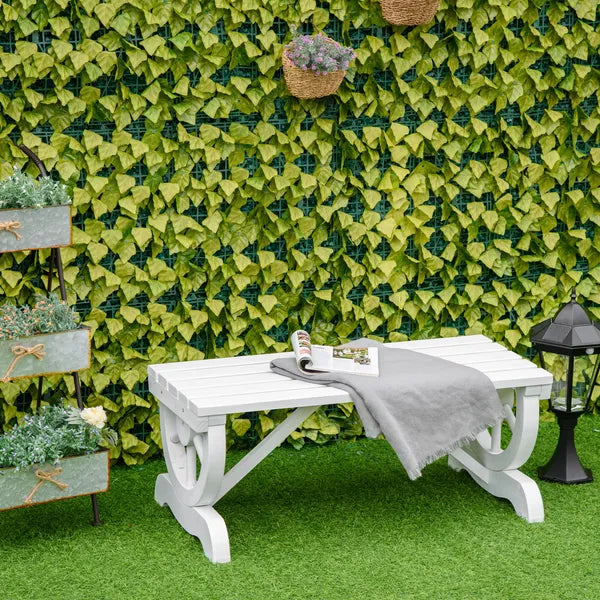 2-Person Garden Bench Outdoor Wagon Wheel Porch Bench for Backyard, Patio, Garden White - product image 10