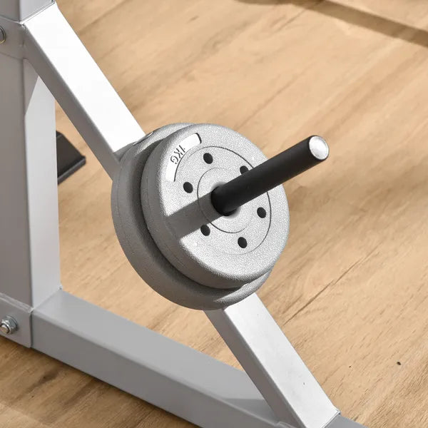 Soozier 2-Piece Pair Steel Height Adjustable Barbell stand, Home Gym Squat Rack and Bench Press, Home weightlifting equipment - product image 9