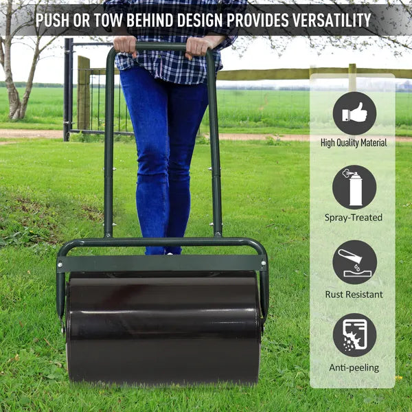 Outsunny 20-Inch Lawn Roller Push/Tow Behind Filled with Water or Sand for Garden Sod Flattening - product image 4