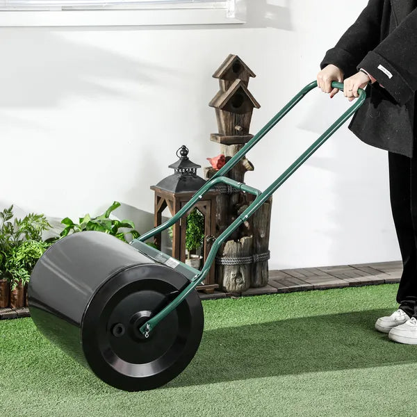 Outsunny 20 Inch Sod Roller with Push Tow Handle and 15.9 Gallon Drum Black - product image 10