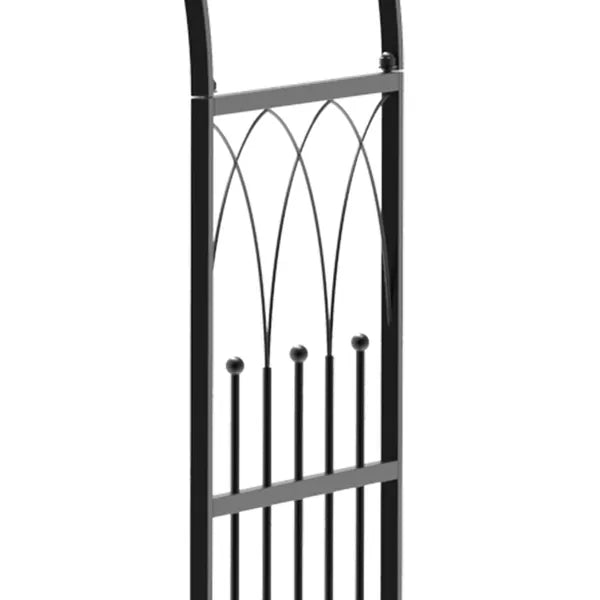 Outsunny 23.25" W x 80" H Metal Garden Arbor Archway for 2 People with Relaxing Bench and Delicate Scrollwork for Weddings and Various Climbing Plant - product image 10