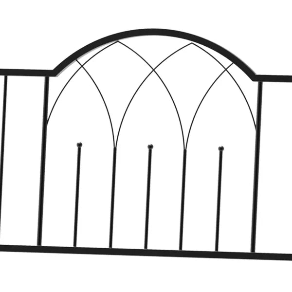 Outsunny 23.25" W x 80" H Metal Garden Arbor Archway for 2 People with Relaxing Bench and Delicate Scrollwork for Weddings and Various Climbing Plant - product image 9