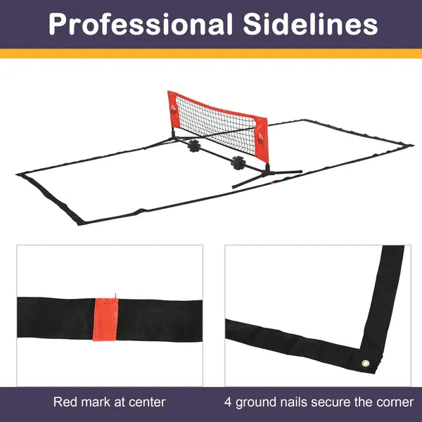 23ft Double Sided Soccer Training Net Multi-Function with Storage Bag for Outdoor Beach Backyard - product image 7