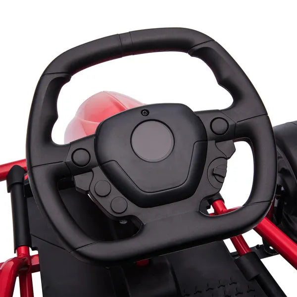 HOMCOM 24V Electric Go Kart for Kids, Drift Electric Go Kart Racing with 2 Speeds, for Boys Girls Aged 8-12 Years Old, Red - product image 8