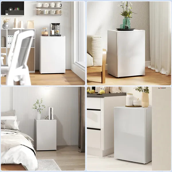 2.5 Cu.Ft Mini Fridge, Single Door Compact Refrigerator with Freezer, Adjustable Thermostat, Reversible Door, White - product image 9