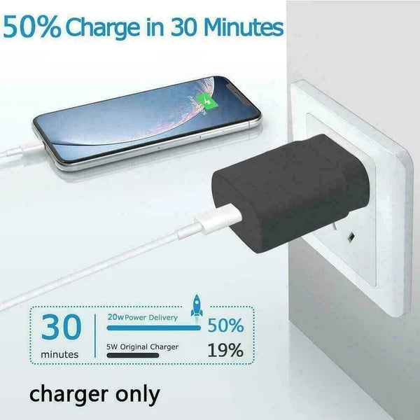 25W USB C Fast Charger with 10 Foot Cable for Samsung Galaxy S20 S21 S22 S23 - product view 18