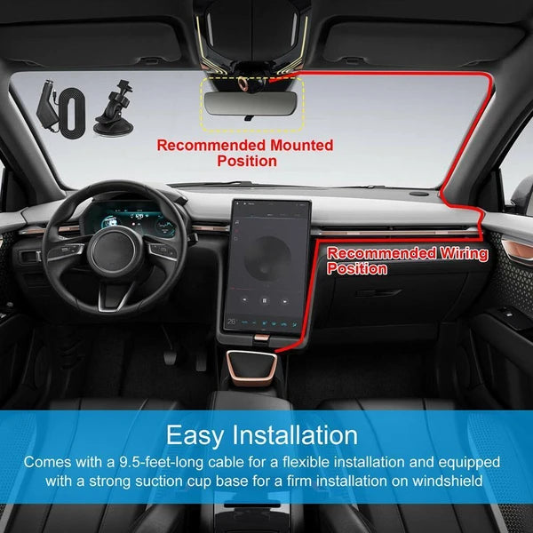 2.7 Inch 1080P Dual Dash Cam with Front Rear Cameras Night Vision and G Sensor - product view 17