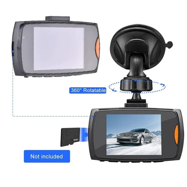 2.7 Inch 1080P Dual Dash Cam with Front Rear Cameras Night Vision and G Sensor - product view 7