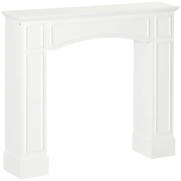 HOMCOM 29" Modern Fireplace Mantel Surround Mantels for Fireplace with Decorative Geometric Pattern, White - product image 11