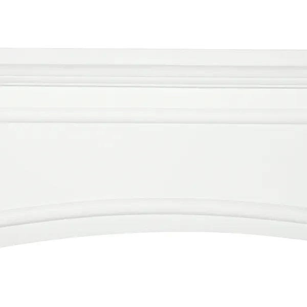 HOMCOM 29" Modern Fireplace Mantel Surround Mantels for Fireplace with Decorative Geometric Pattern, White - product image 8