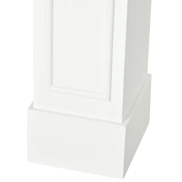 HOMCOM 29" Modern Fireplace Mantel Surround Mantels for Fireplace with Decorative Geometric Pattern, White - product image 7