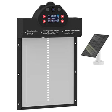 PawHut 2K HD AI Camera Automatic Chicken Coop Door with APP Remote Control, WiFi Solar Powered with 5200 mAh Large Battery - product image 1