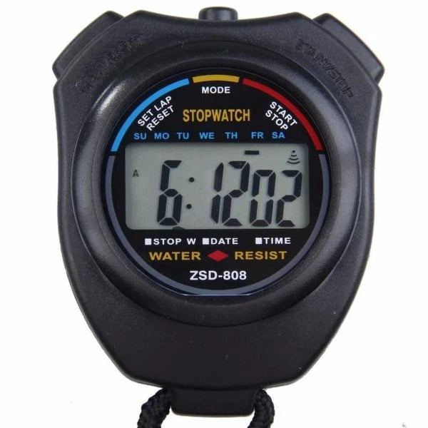 2 Pack Digital Sports Stopwatches with 1/100 Second Split Timing Date and Alarm - product view 7