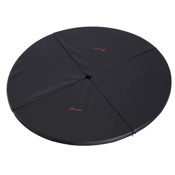 Soozier 59 Inch Round Foldable Pole Dance Crash Mat 2 Inch Thick Black - product image 11