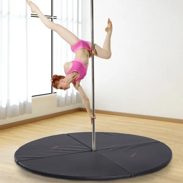 Soozier 59 Inch Round Foldable Pole Dance Crash Mat 2 Inch Thick Black - product image 2