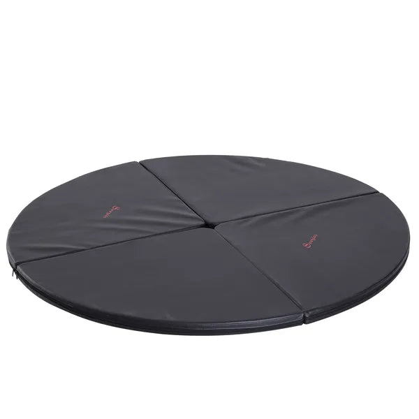 Soozier 59 Inch Round Foldable Pole Dance Crash Mat 2 Inch Thick Black - product image 1
