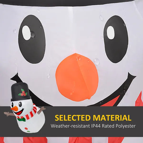 3 ft Inflatable Snowman, Lean Out from Window Outdoor Decoration with LED Lights, Blow-Up Outdoor Christmas Display for Party - product image 5