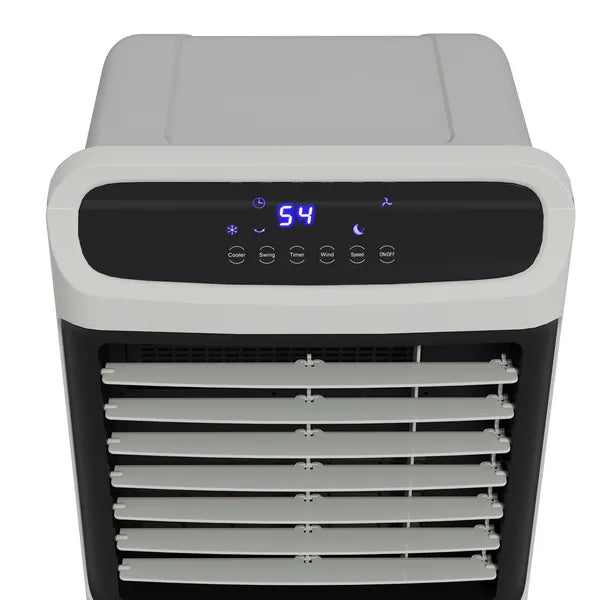 HOMCOM 3-In-1 Ice Cooling Fan, Mobile Evaporative Air Cooler with Remote, Timer, Oscillating for Home Office, Bedroom, Gray - product image 9