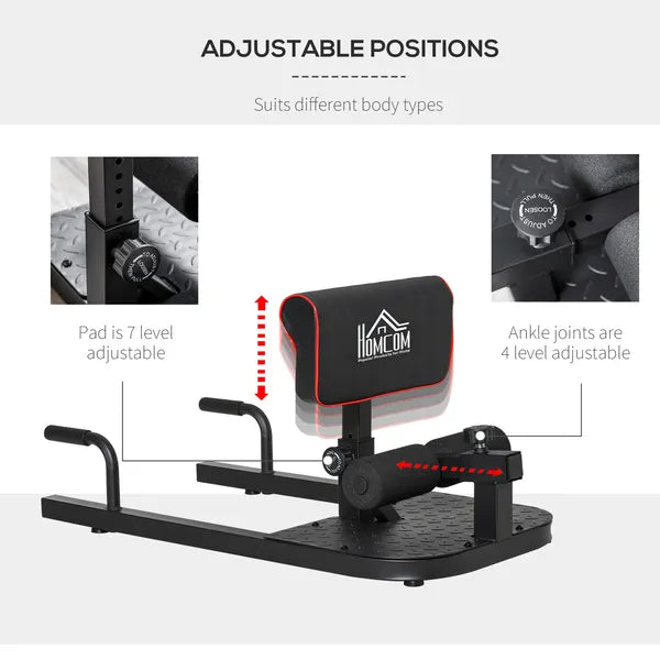 3 in 1 Padded Push Up Sit Up Squat Machine, Home Gym Fitness Equipment, Black - product image 4