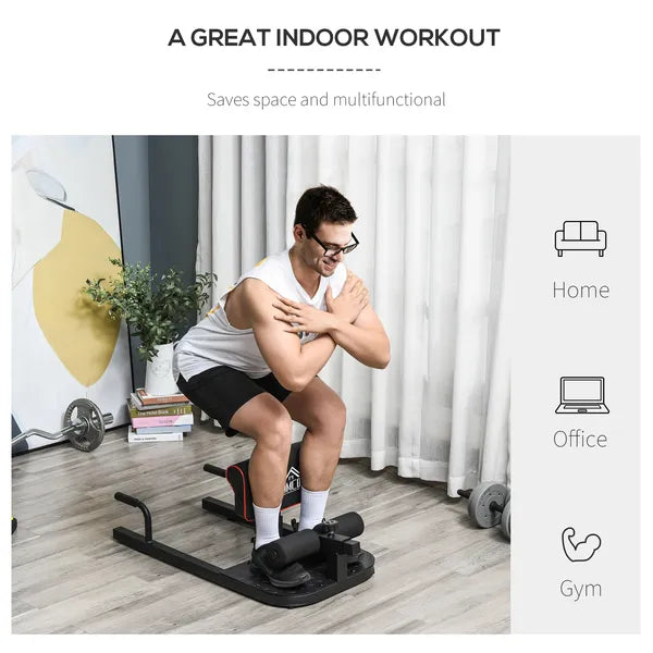3 in 1 Padded Push Up Sit Up Squat Machine, Home Gym Fitness Equipment, Black - product image 6