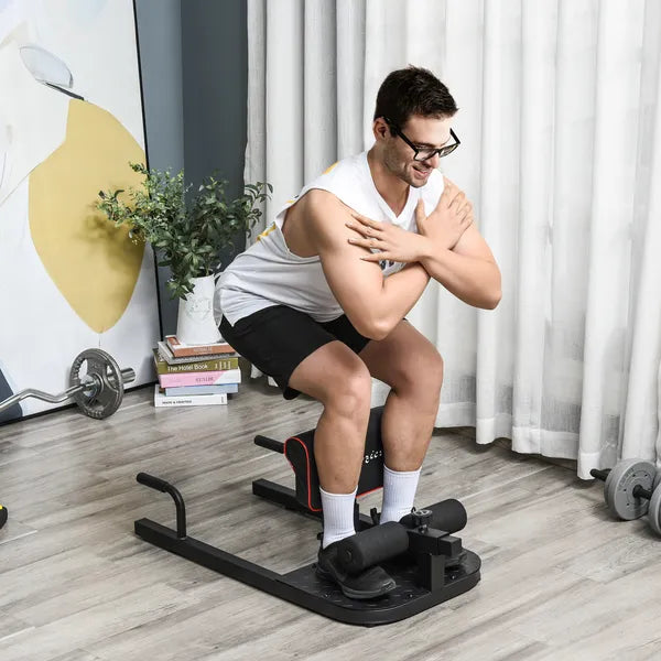 3 in 1 Padded Push Up Sit Up Squat Machine, Home Gym Fitness Equipment, Black - product image 2