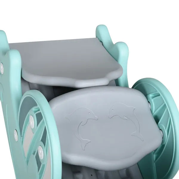 Qaba 3-in-1 Toddler Slide Rocking Horse and Basketball Hoop Green for Ages 18-36 Months - product image 9