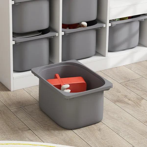 Qaba 3 Layers Kids Toy Storage Organizer with 6 Storage Bins, Kids Bookshelf for Ages 3-8 Years, Play Room, Bedroom, Gray - product image 7
