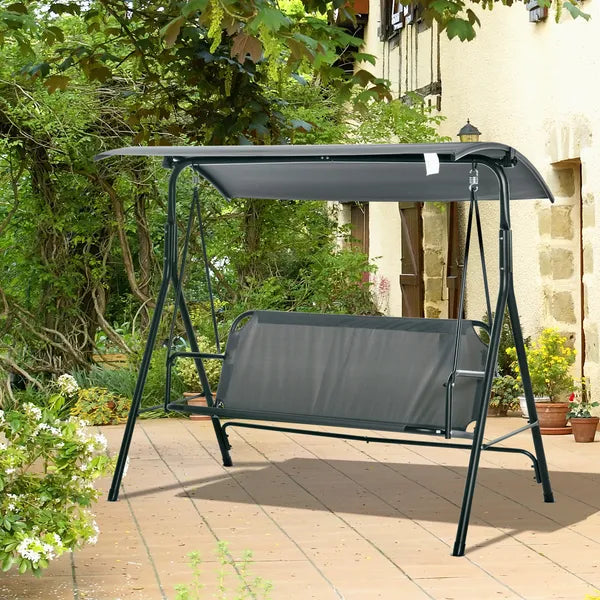 Outsunny 3-Person Porch Swing with Stand, Outdoor Swing - product image 10
