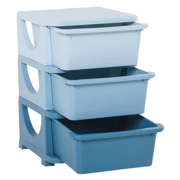 3 Tier Kids Toy Storage Organizer with Drawers, Blue, Chest for Bedroom, Kindergarten, Living Room, for Boys and Girls - product image 11