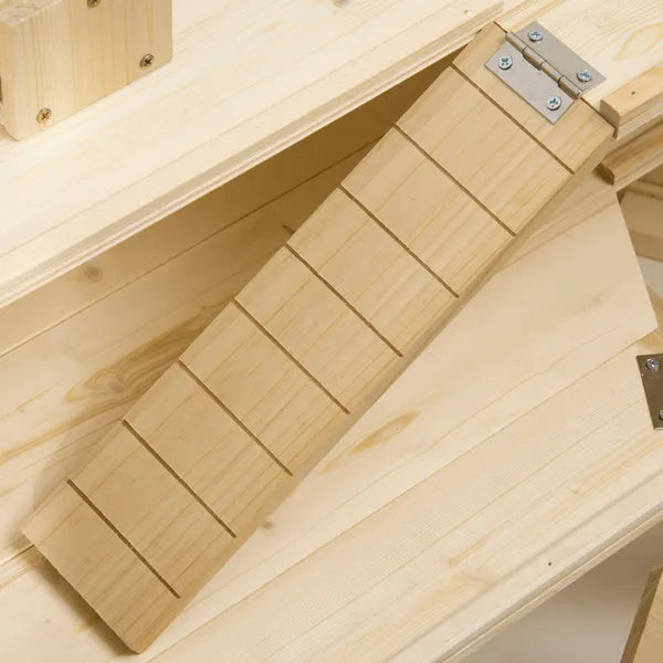 3 Tier Large Wooden Hamster Cage with Slide Activity Center Ladder Feeding Bowl - product image 9