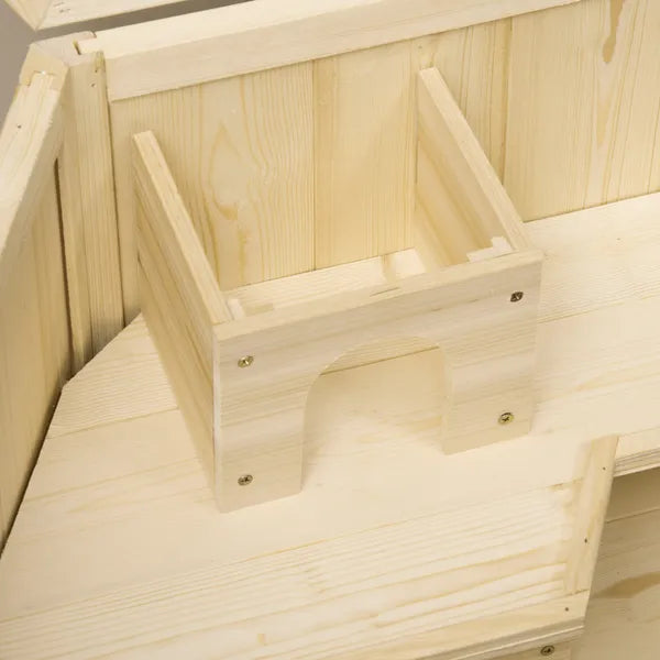 3 Tier Large Wooden Hamster Cage with Slide Activity Center Ladder Feeding Bowl - product image 10