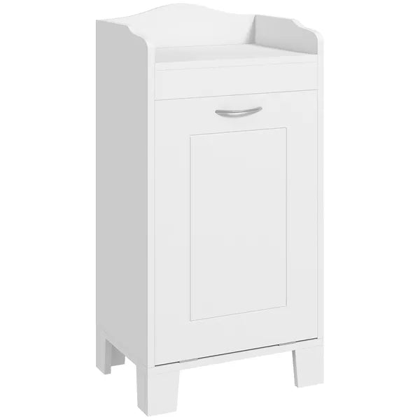 HOMCOM 31" Tilt Out Laundry Hamper, Free Standing Bathroom Storage Cabinet, Home Organizer, White - product image 11