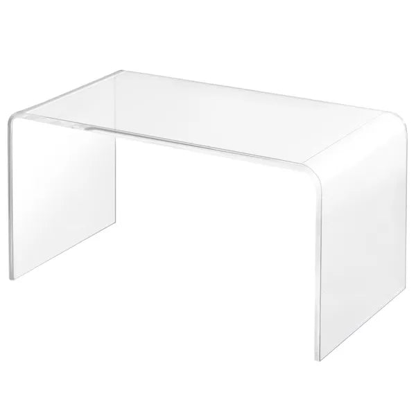 HOMCOM 32 Inch Clear Acrylic Coffee Table, 0.5In Thick C-Shape Waterfall End Coffee Table, Multipurpose Lucite Tea Table for Living Room - product image 11