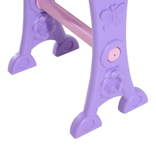 Qaba 32-Key Princess Electronic Toy Piano for Kids, Educational Keyboard Piano with Stool, MP3, Record, Flashing Lights, Microphone for 3-6 Years - product image 9