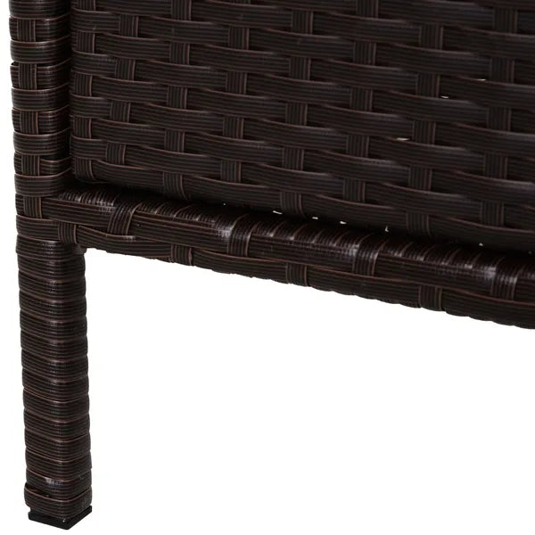 Outsunny 32" Poolside Rattan Wicker Patio Organizer Storage Cabinet with 3 Large Drawers and Weather-Fighting Materials - product image 9