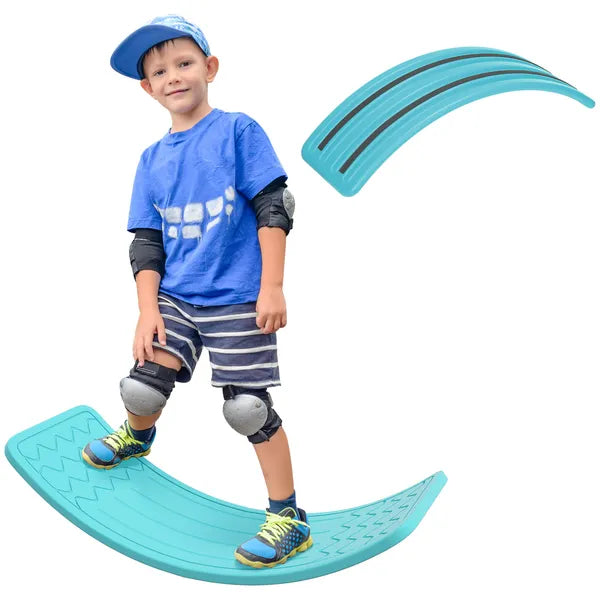 Qaba 32.3 Inch Kids Balance Board Wobble Board Blue for Ages 3-6 - product image 11