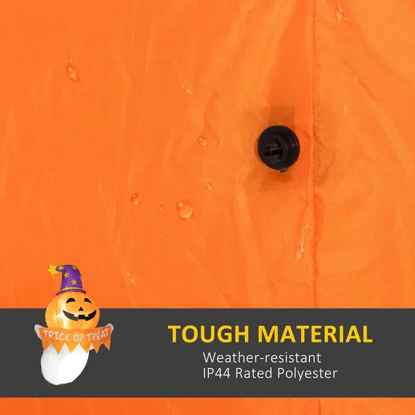 3.4 Ft Inflatable Halloween Window Sticker Ghost with Orange Face, Blow Up LED Display for Garden Indoor Outdoor - product image 5
