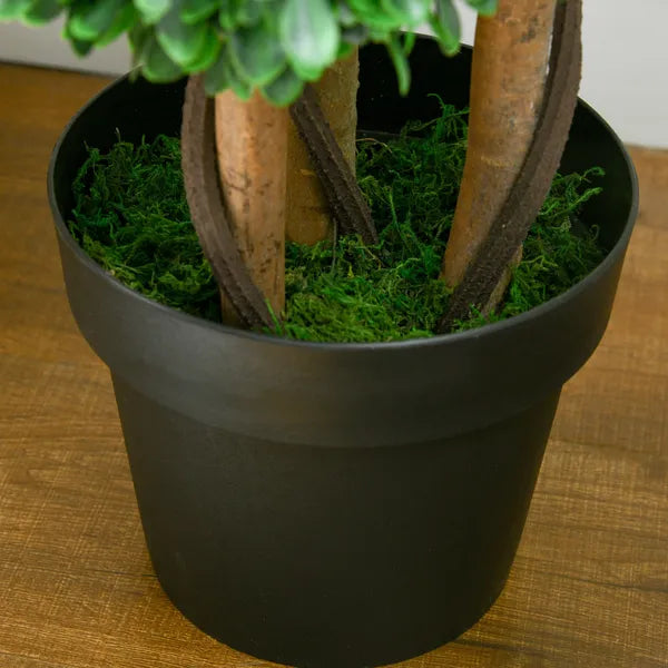 3.5ft Artificial Tree, Triple Ball Boxwood Topiary with Pot and Sandalwood Leaves, for Indoor Outdoor Home - product image 7