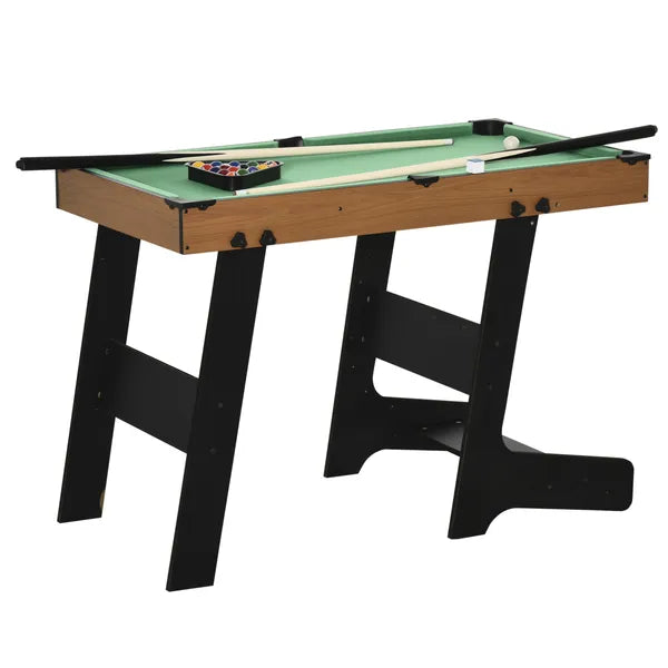 38" Foldable Billiards Tabletop Game, Complete Pool Table Set for Family Fun, Includes Balls, Cues, Chalk, Brush, for Game Room - product image 1