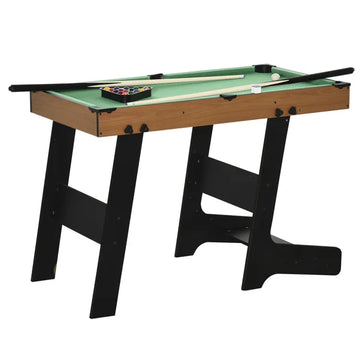 38" Foldable Billiards Tabletop Game, Complete Pool Table Set for Family Fun, Includes Balls, Cues, Chalk, Brush, for Game Room - product image 1