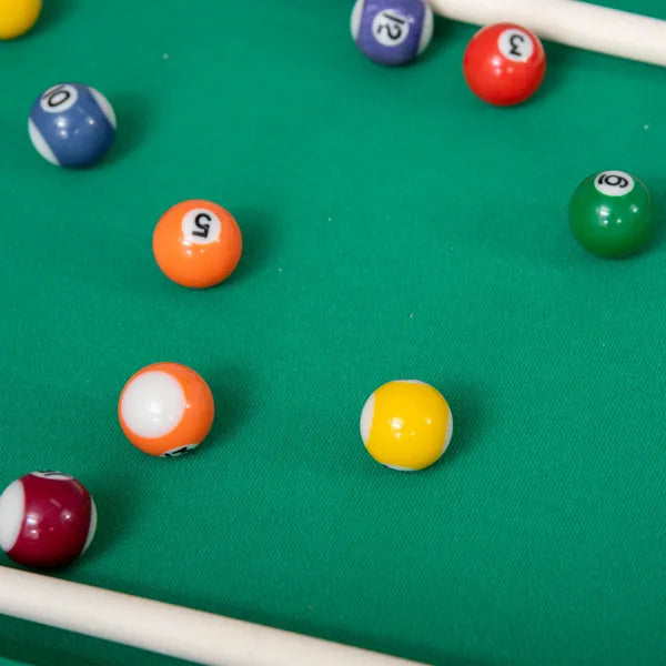 38" Foldable Billiards Tabletop Game, Complete Pool Table Set for Family Fun, Includes Balls, Cues, Chalk, Brush, for Game Room - product image 10