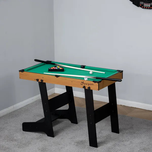 38" Foldable Billiards Tabletop Game, Complete Pool Table Set for Family Fun, Includes Balls, Cues, Chalk, Brush, for Game Room - product image 8