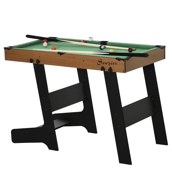 38" Foldable Billiards Tabletop Game, Complete Pool Table Set for Family Fun, Includes Balls, Cues, Chalk, Brush, for Game Room - product image 7