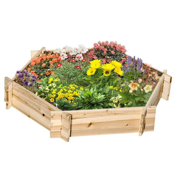 39'' x 36'' Screwless Raised Garden Bed, Hexagon Planter Box DIY Herb Garden - product image 9