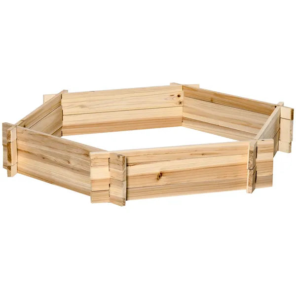 39'' x 36'' Screwless Raised Garden Bed, Hexagon Planter Box DIY Herb Garden - product image 1