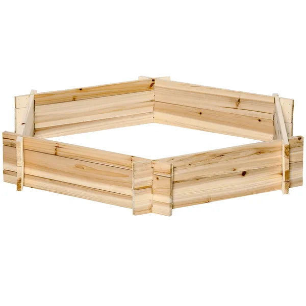 39'' x 36'' Screwless Raised Garden Bed, Hexagon Planter Box DIY Herb Garden - product image 11