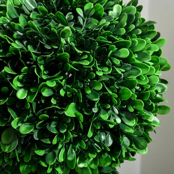 3ft Artificial Triple Ball Boxwood Topiary Tree, Pot, Sandalwood Leaves, Indoor Outdoor Home - product image 6