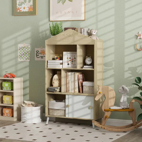 4-Cubby Children's Toy Shelf, Kids Bookshelf and Toy Storage for Playroom, Children's Room, Living Room - product image 10