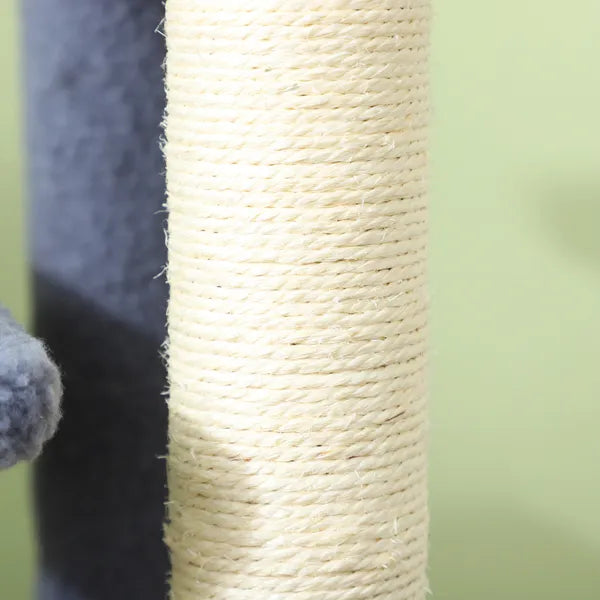 PawHut 4 Levels Cat Steps with Scratching Posts for High Bed, Sofa, Gray - product image 9